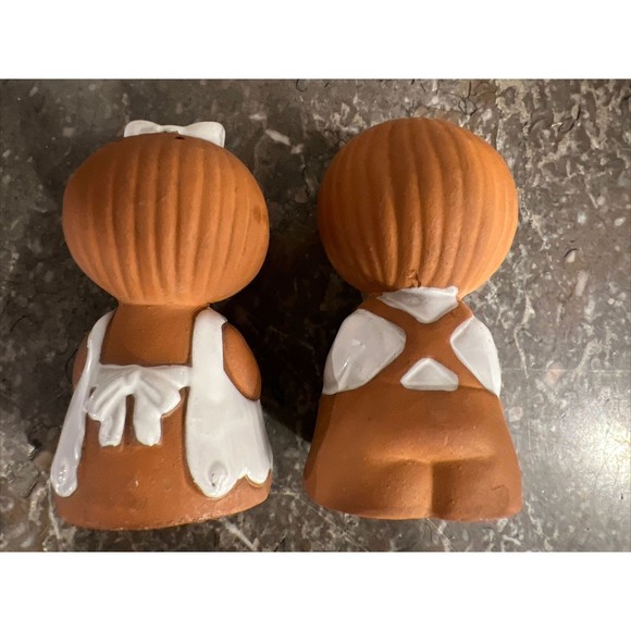 VTG Holt Howard Gingerbread Christmas Thanksgiving Salt Pepper Shaker Japan - Picture 5 of 9